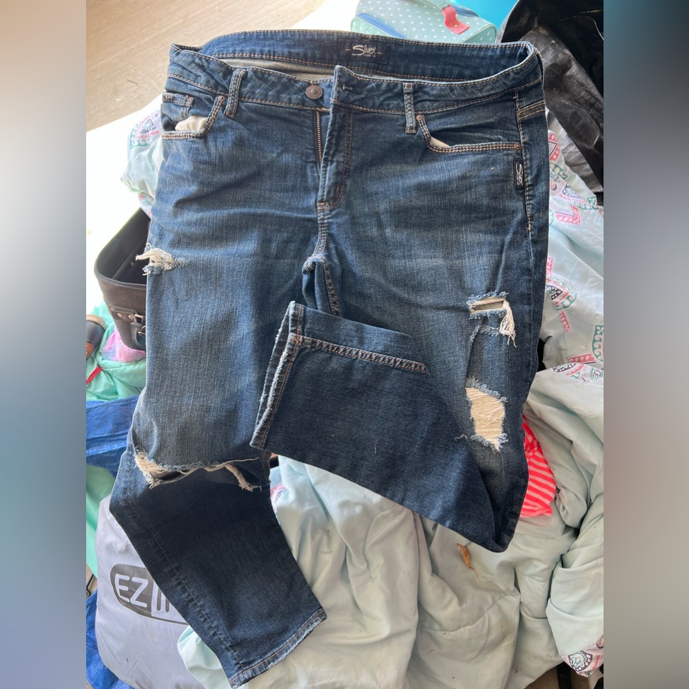 Silver Jeans, worn once!